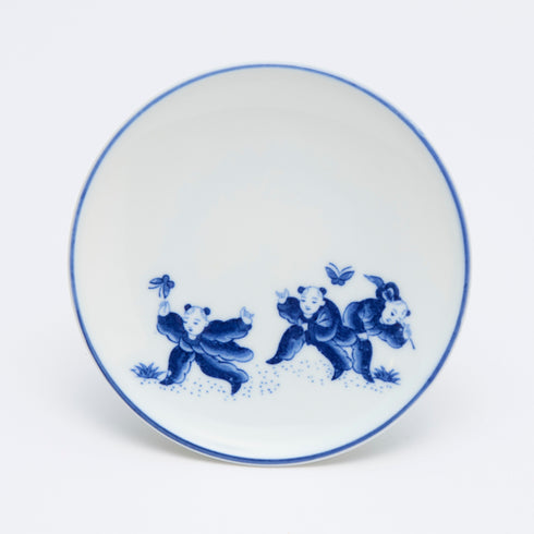 【宝園】小皿 唐子絵