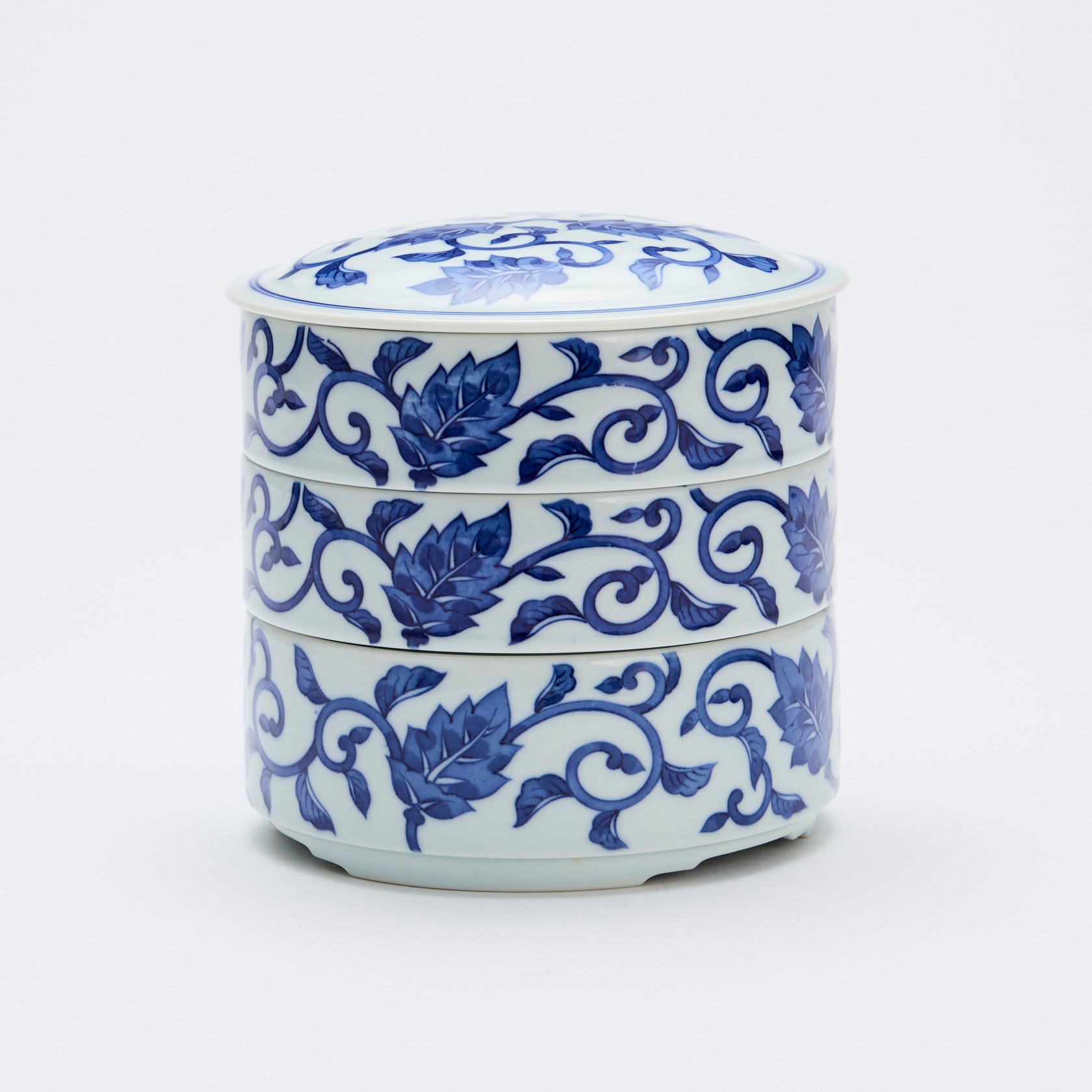 たち吉　三段重　染付　七宝　重箱 たち吉 三段重 染付 七宝 重箱 たち吉 三段重 染付 七宝 重箱 -